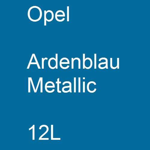 Opel, Ardenblau Metallic, 12L.